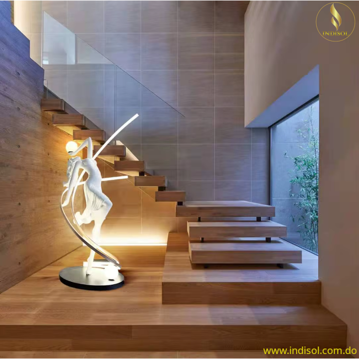 Escultura con Iluminacion LED (Icaris), Elegancia y Ahorro Energético ...