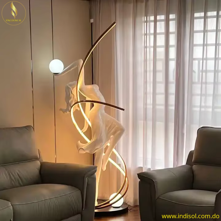 Escultura con Iluminacion LED (Icaris), Elegancia y Ahorro Energético