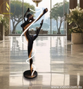Escultura con Iluminacion LED (Ballet con Cinta), Elegancia y Ahorro Energético  (Indisol)