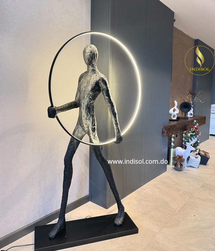 Escultura con Iluminacion LED (Auron), Elegancia y Ahorro Energético  (Indisol)