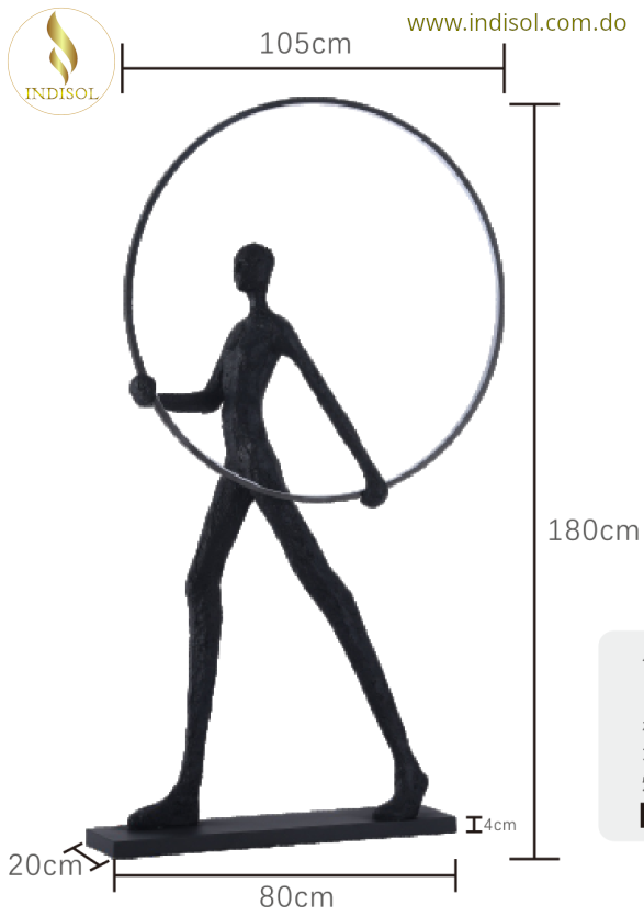 Escultura con Iluminacion LED (Auron), Elegancia y Ahorro Energético