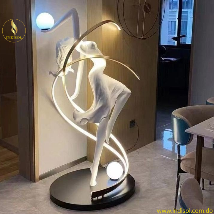 Escultura con Iluminacion LED (Icaris), Elegancia y Ahorro Energético ...