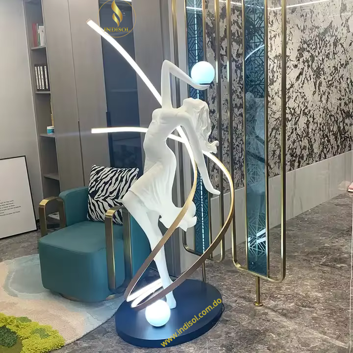 Escultura con Iluminacion LED (Icaris), Elegancia y Ahorro Energético ...