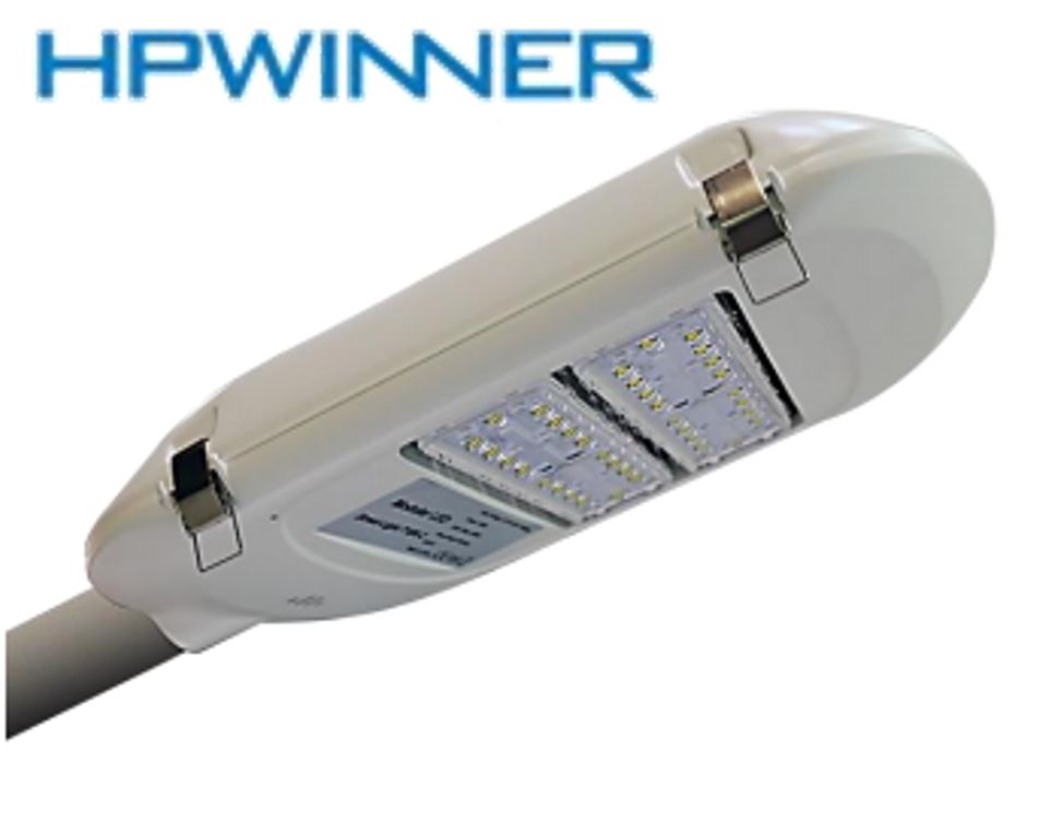 Lámpara de Calle LED Modular T1B-2, 100W, 2 Módulos, 3000K Blanco Cálido, M33A-VBA (18pcs), 2114, Type V, SANAN 5050, 72,000 horas de vida útil, 100-277Vac, Dimmable de 0-10Vdc, adaptador 45-50mm, IP68, Gris