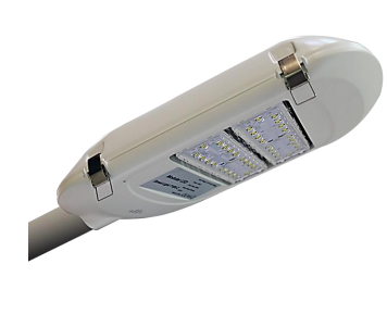 Lámpara de Calle LED Modular T1B-2, 120W, 2 Módulos, 3000K Blanco Cálido, M16A-VCA (1x63pcs), 1321, Type III Medium, SANAN 3030, 72,000 horas de vida útil, 100-277Vac, Dimmable de 0-10Vdc, adaptador 45-50mm, IP68, Gris