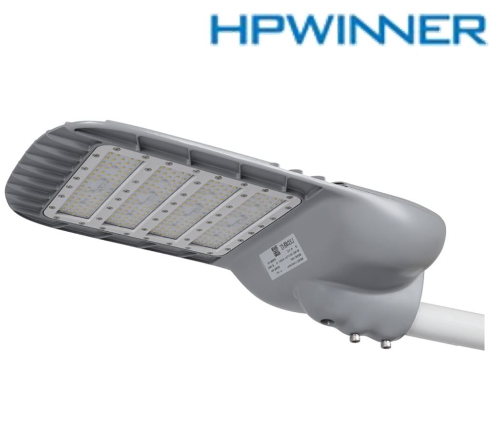 Lámpara de Calle LED Modular T33E-N4 con Base de 3 Pin, 215W, 3000K Blanco Cálido, 2111, 4x28pcs, Type II Medium, LUXEON 5050, 100-277Vac, Dimmable de 0-10Vdc, Supresor de pico externo de 20KV/10KA, adaptador 40-50mm, IP68, Gris