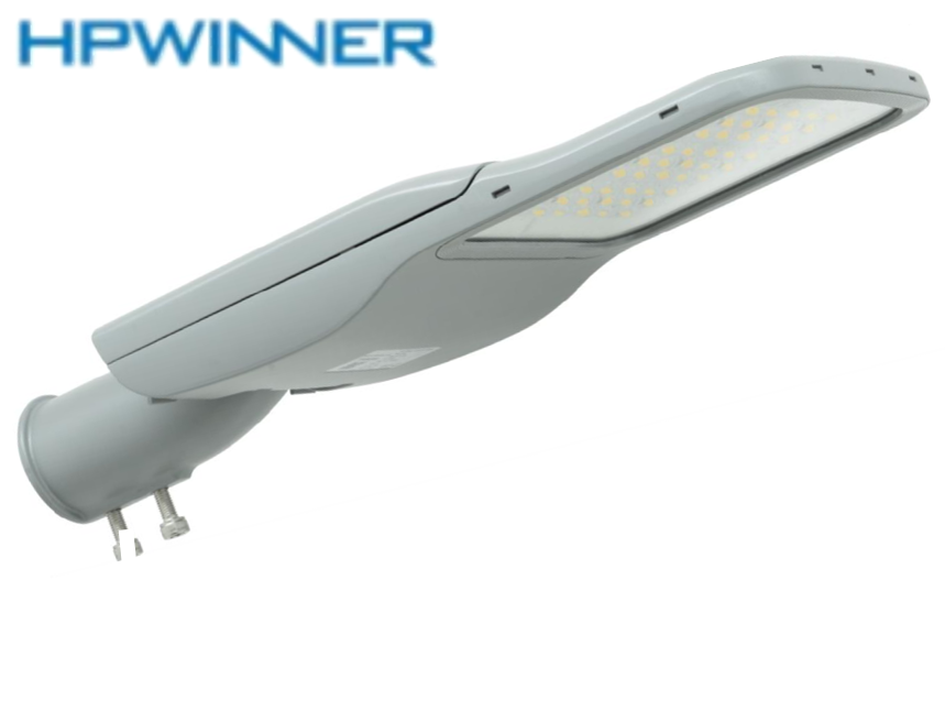 Lámpara de Calle LED Modular T78S06 con Base de 3 Pin, 90W, 3000K Blanco Cálido, 9601, 1x54pcs, Type III Medium, HPW 5050, 100-277Vac, Dimmable de 0-10Vdc, Supresor de pico externo de 10KV, adaptador 40-50mm, IP68, Gris
