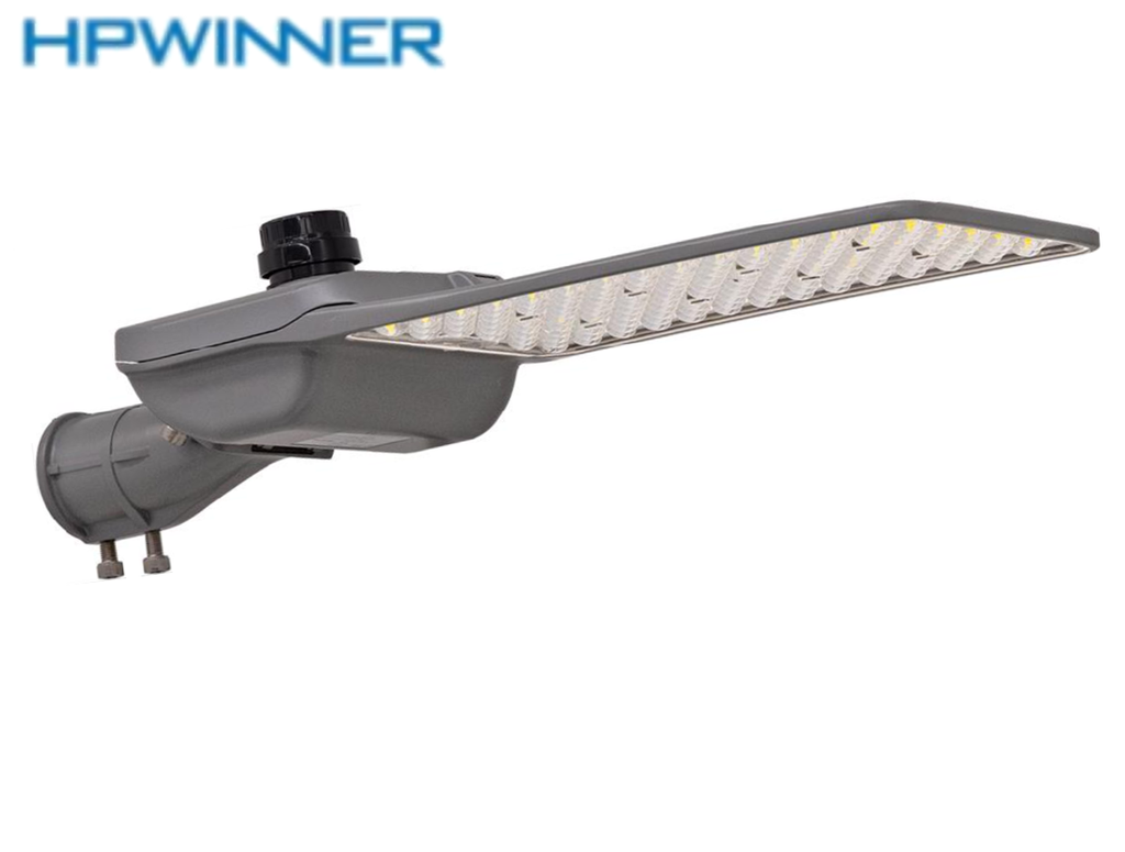 Lámpara de Calle LED Modular T88L15 con Base de 3 Pin, 200W, 3000K Blanco Cálido, 2174, 1x144pcs, Type III Medium, HPW 5050, 100-277Vac, Dimmable de 0-10Vdc, Supresor de pico externo de 10KV, adaptador 40-50mm, IP68, Gris
