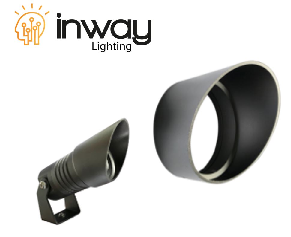 Cover Antireflejo p/Reflector LED tipo Cachucha, Diámetro: 66mm, Gris