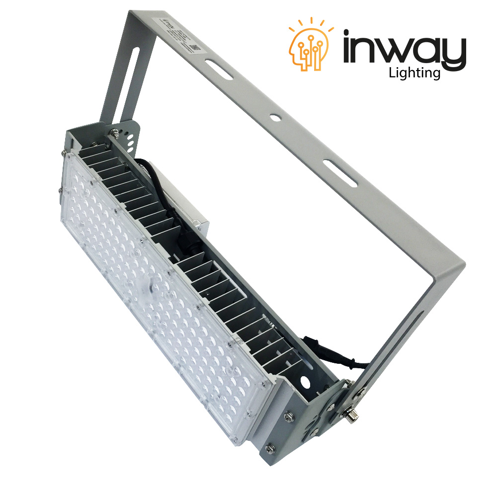 Reflector LED RayFlex de 1 módulo, 100W, 6000K Blanco Frío, 100-277Vac, IP65, 60 Grados, Gris