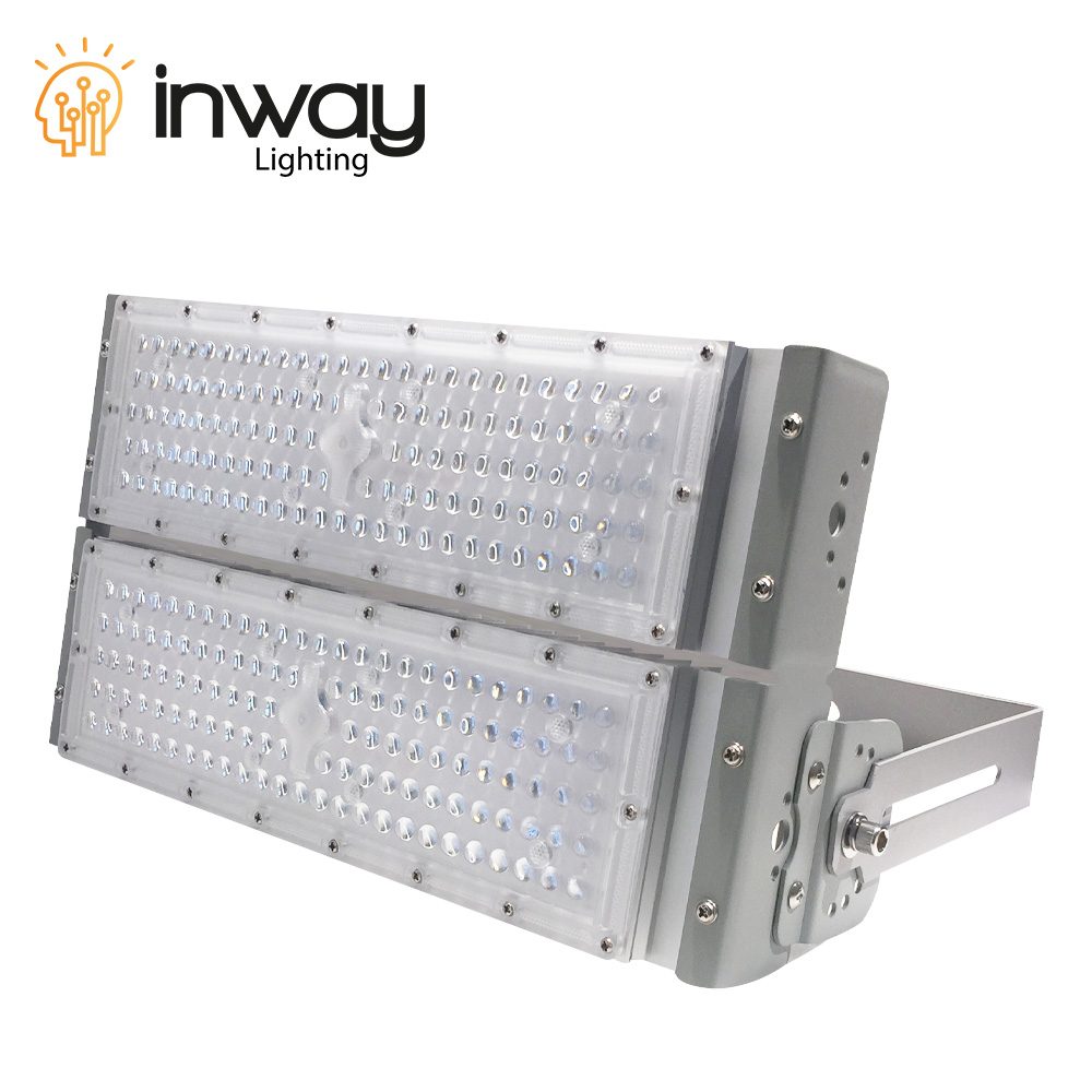 Reflector LED RayFlex de 2 módulos, 200W, 6000K Blanco Frío, 100-277Vac, IP65, 60 Grados, Gris