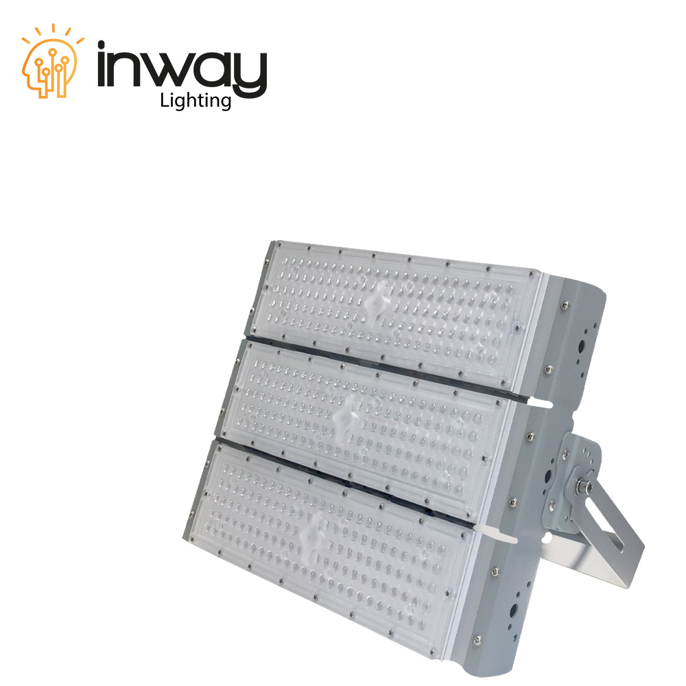 Reflector LED RayFlex de 3 módulos, 300W, 6000K Blanco Frío, 100-277Vac, IP65, 60 Grados, Gris