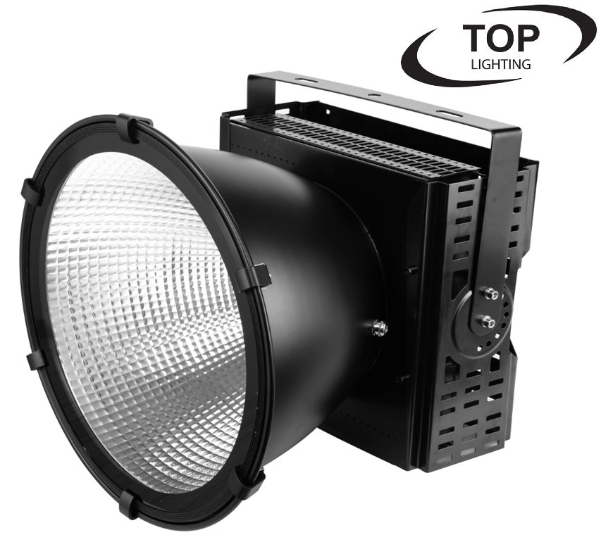 Reflector con Campana, 400W, 6000K Blanco Frío, 100-277Vac, IP65, 60 Grados, Negro, Dimensiones: Φ428x573mm
