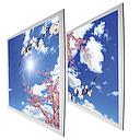 Set de 9pcs Panel LED Cuadrado, p/Empotrar Decorativo con Imagen de Flores Rosas, IP20, 40W, 2'x2' (600x600mm), Borde Blanco