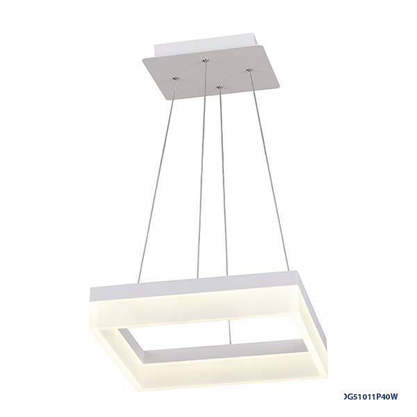Lámpara LED Decorativa Colgante, DG51011P, 40W, NW 4000K, 85-265Vac, Dimensiones: 340x340x1200mm, IP20