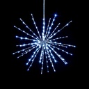 Decoracion NavideÃ±a LED tipo Fireworks p/Exterior, 0.3W, 6000K Blanco FrÃ­o, con baterÃ­a, 8 funciones y control remoto, IP65