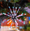 DecoraciÃ³n NavideÃ±a LED tipo Fireworks 3D Smart p/Exterior, 3-6W, RGBW, 24Vdc, Dimensiones: Î¦3' (Î¦0.9m) 288pcs de LED (24pcs de tubos), Conectable, Con Control Remoto, Cable conductor de 10' (3m), IP67