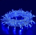 [IND-PR-00518] Extensión Navideña LED p/Exterior, 4W, Azul, 200LED/10Metros, 110Vac, Con cable clear de 3xφ0.15mm2, IP20