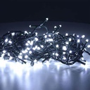 ExtensiÃ³n NavideÃ±a LED p/Exterior, 4W, CW 6000K + CW 6000K Flash, 100LED/5Metros, 110Vac, Con cable verde de 1.5mm, IP55
