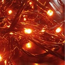 ExtensiÃ³n NavideÃ±a LED p/Exterior, 4W, Roja + 2700K Blanco CÃ¡lido Flash, 200LED/10Metros, 110Vac, Con cable verde de 3xÏ0.18mm2, IP44