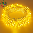 Extensión Navideña LED p/Exterior, 8W, 1700Lm, 2700K Blanco CÃ¡lido, 200LED/10Metros, 110Vac, Con cable clear de cobre 3xÏ0.2mm2, IP44