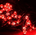 Extensión Navideña LED p/Exterior, 8W, 1700Lm, Roja + 6000K Flash, 200LED/10Metros, 110Vac, Con cable verde de cobre 3xÏ0.2mm2, IP44