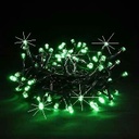 Extensión Navideña LED p/Exterior, 8W, 1700Lm, Verde Claro + 6000K Flash, 200LED/10Metros, 110Vac, Con cable verde de cobre 3xÏ0.2mm2, IP44