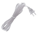 Power Cord cable clear de 2x0.75mm2 con protecciÃ³n de fusible p/ExtensiÃ³n NavideÃ±a LED, 1.5 Metros, 4A, 110Vac. Para Conectar Hasta 8 Extensiones de 200 leds