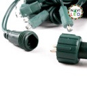 Power Cord cable verde de 2x0.75mm2 con protecciÃ³n de fusible p/ExtensiÃ³n NavideÃ±a LED, 1.5 Metros, 4A, 110Vac. Para Conectar Hasta 8 Extensiones de 200 leds