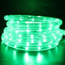 [IND-PR-00612] Manguera LED de Navidad de 2 pin, 110Vac, IP65, Verde, 36Led/Mts, 360 Grados