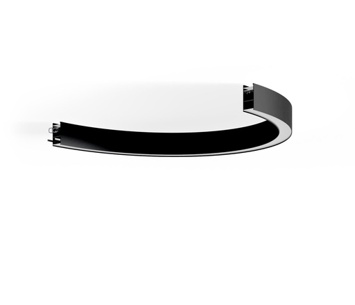 [IND-PR-00740] Arco de 1/2 para Lámpara Lineal Light LED, Múltiple CCT NW 4000K / 5000K / CW 6000K, 115Lm/W, 100-277Vac, 120 Grados, Negra, con Certificación UL