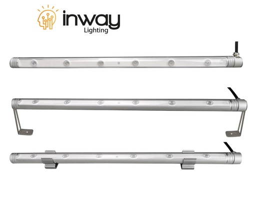 [IND-PR-00742] Barra LED tipo Lámpara Lineal, DG-T8-0600, 6W, 4000K Blanco Natural, 24Vdc, IP68, 38 Grados, Dimensiones: Φ25x500mm, Material: Aluminio