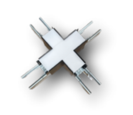 [IND-PR-00758] Conector en X para Lámpara Lineal Light LED, Múltiple CCT NW 4000K / 5000K / CW 6000K