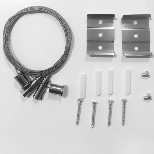 [IND-PR-00762] Kit para Colgar Lámpara Lineal Light LED, Múltiple CCT, Incluye: 2pcs de Acero Inoxidable