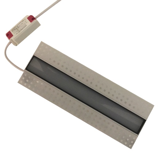 [IND-PR-00772] Lámpara Lineal Light LED Magnética para Empotrar, 10W, 10.7"(273mm), 3000K Blanco Cálido, Clear, 100-240Vac, IP20, 30 Grados