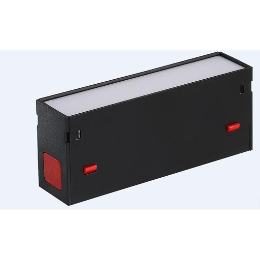 [IND-PR-00820] Lámpara Lineal Magnética LED p/Riel de 40mm de ancho, 10W, 5.43"(138mm), WW 3000K-CW 6000K, 100-260Vac, Dimmable, Instalación: Empotrar o Superficie, 120 Grados, Negra