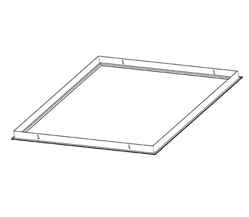[IND-PR-00847] Base p/Empotrar Panel LED en Sheetrock, 639x639mm, Blanco