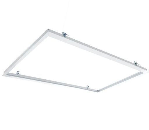 [IND-PR-00848] Base p/Empotrar Panel LED en Sheetrock, 642x1249mm, Blanco, Incluye: Clips