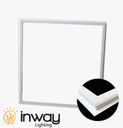 [IND-PR-00861] Kit Frame Panel LED Cuadrado, p/Empotrar IP20, 40W, 2'x2' (600x600mm), Borde Blanco, 6000K Blanco Frío, 90-140Vac, Dimmable