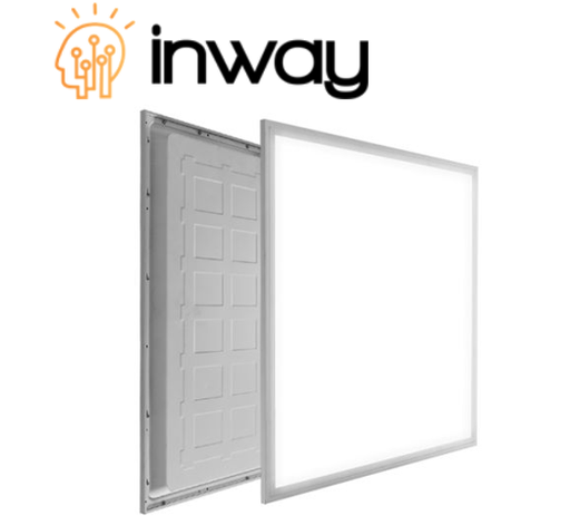 [IND-PR-00954] Kit Panel LED Cuadrado de Luz Directa (BackLit) p/Empotrar, 40W, 6000K Blanco Frío, 4000Lm, 100-277Vac, 24"x24"(600x600mm), Dimmable, 0-10V, Borde Blanco