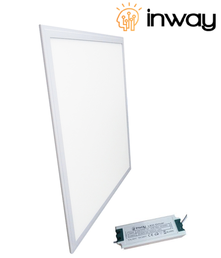 [IND-PR-00960] Kit Panel LED Cuadrado, p/Empotrar IP20, 40W, 3200Lm, 2'x2' (600x600mm), Borde Blanco, 4000K Blanco Natural, 100-277Vac