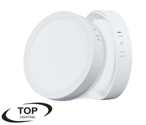 [IND-PR-01058] Panel LED Circular, p/Superficie con Driver Integrado, 12W, 6.6" (168mm), 6000K Blanco Frío, 100-265Vac
