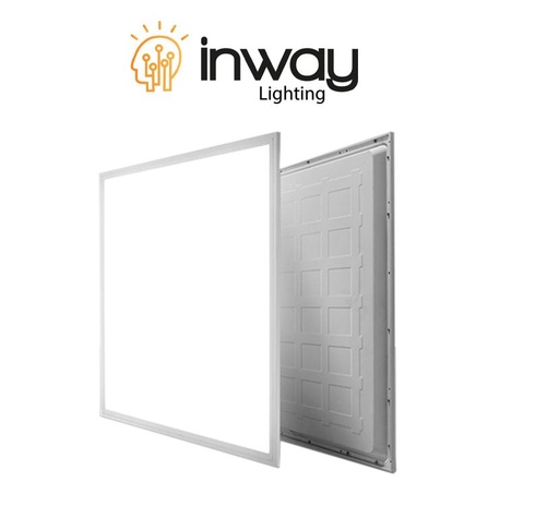[IND-PR-01068] Panel LED Cuadrado de Luz Directa (BackLit) p/Empotrar, 40W, 4000K Blanco Natural, 4000Lm, 24"x24"(600x600mm), Borde Blanco, IP20, 120 Grados
