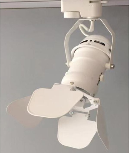 [IND-PR-01115] Cajetín p/ Lámpara de Riel (Track light) LED, DG-5501-02, Base: GU10, 2 cables, Blanco