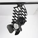 [IND-PR-01128] Cajetín p/Lámpara de Riel (Track light) LED, DG-5504-02, Base: E27, 2 cables, Negro