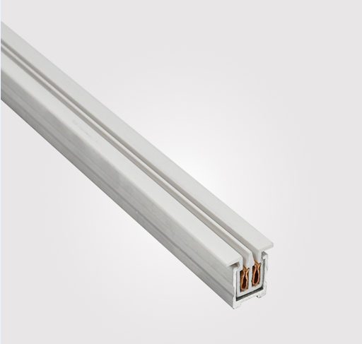 [IND-PR-01130] Canaleta de alimentación p/Power Cord de Lámpara de Riel (Track light), 1.0mts, Blanco