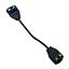 [IND-PR-01135] Conector Flexible p/Riel de Track Light de 2 cables, Negro