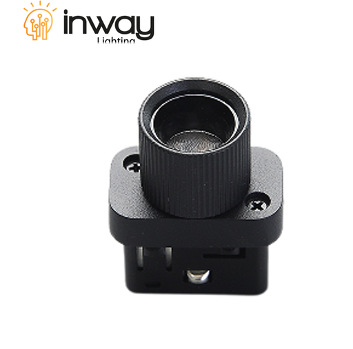 [IND-PR-01193] Lámpara Magnética LED tipo Mini Spot Light Circular p/Riel de 20mm de ancho, 3W, 4000K Blanco Natural, 48Vdc, Dimensiones: 35x21x43mm, Instalación: Empotrar o Superficie, 24 Grados, Negra