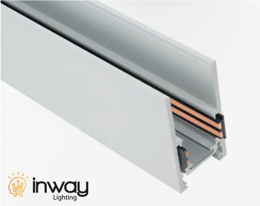 [IND-PR-01248] Riel de 20mm de ancho p/Lámpara Magnética de 48Vdc, 1.2 Metros, 2 cables, Instalación: Superficie, Blanco