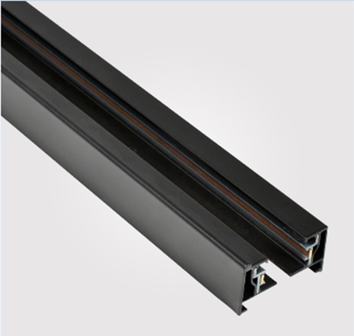 [IND-PR-01253] Riel de Superficie de 2 cables p/Track Light, 0.50mts, Negro